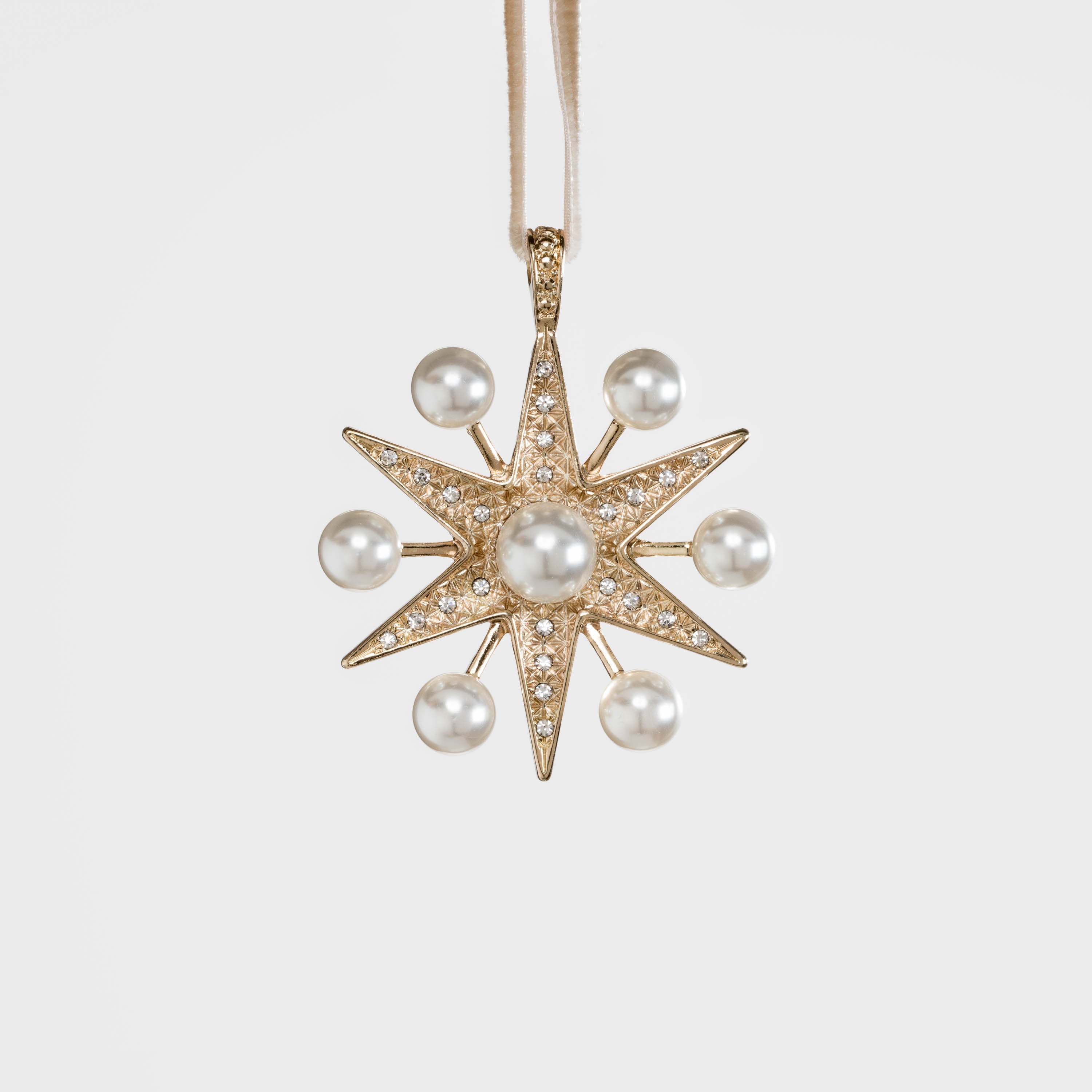 Sputnik Pearl Star Ornament