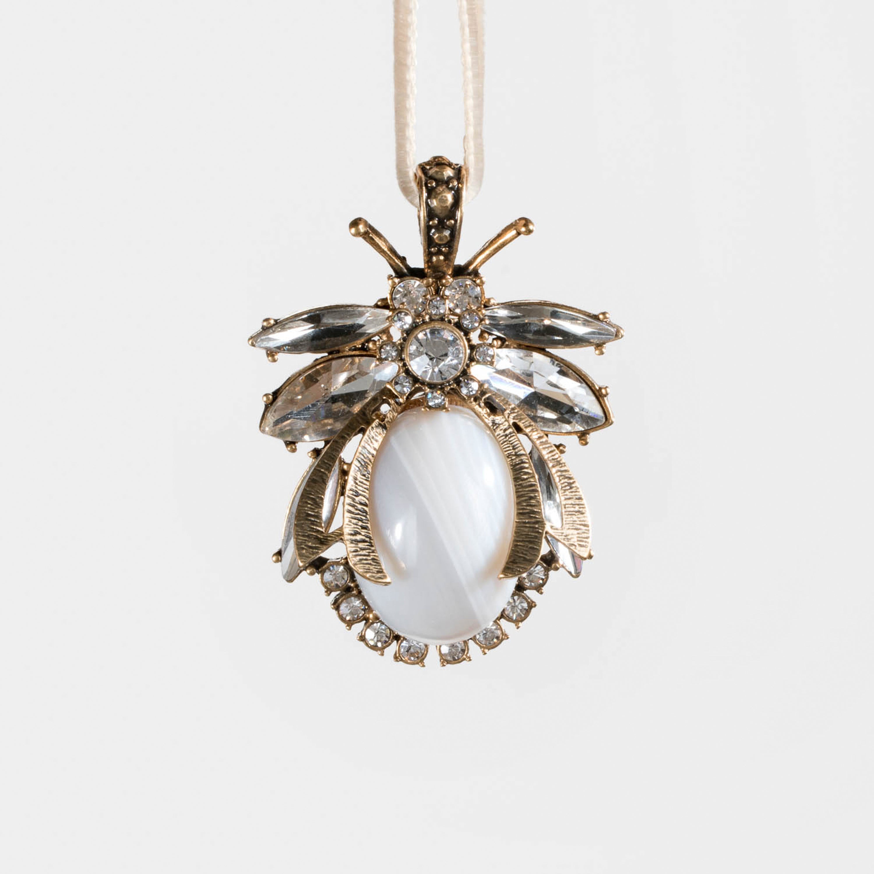 Vintage Bug Hanging Ornament, Agate