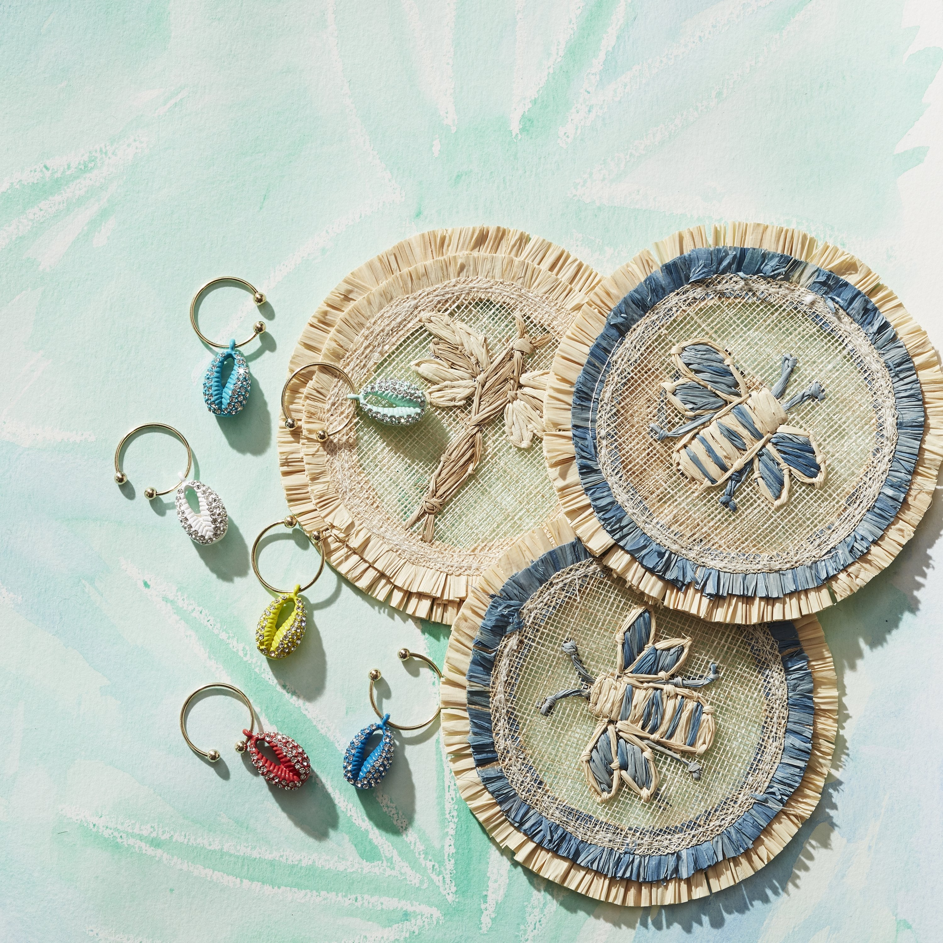 Puka Shell Wine Charms