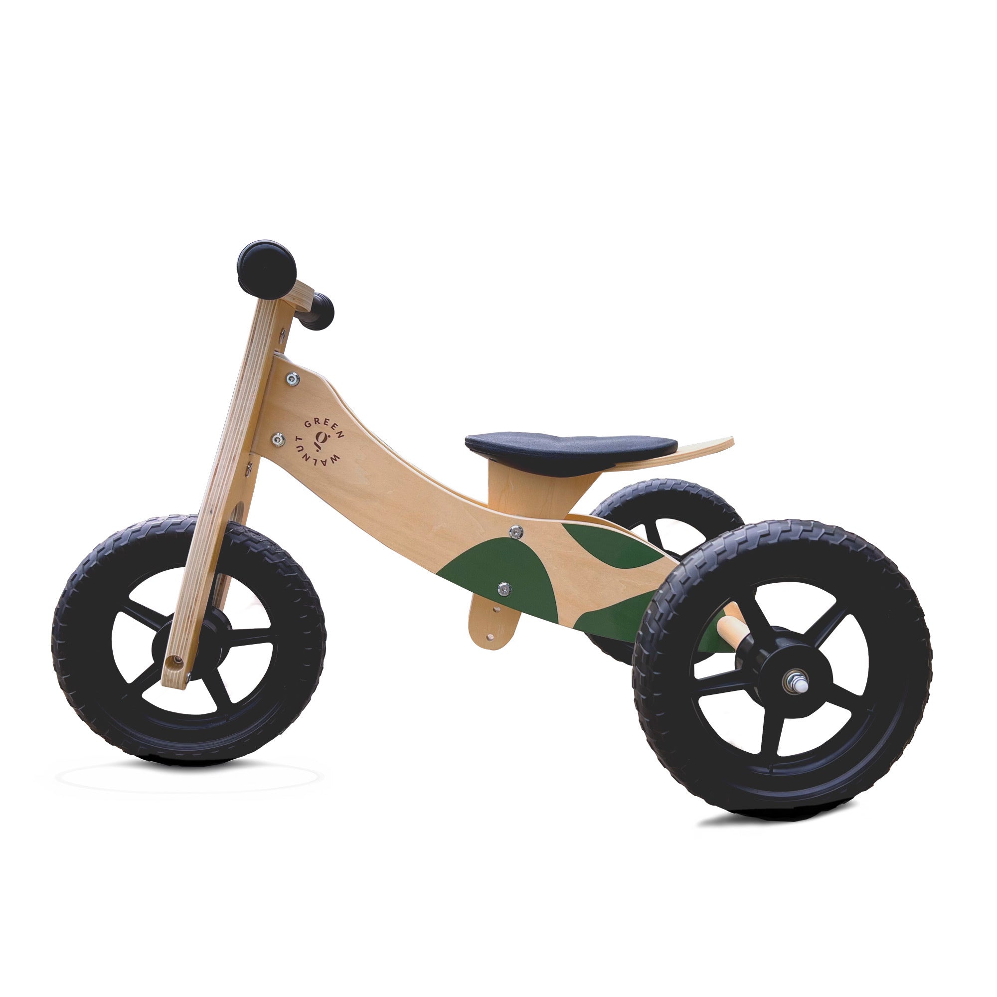 Convertible Wooden Balance Bike - Trike (2 In 1)