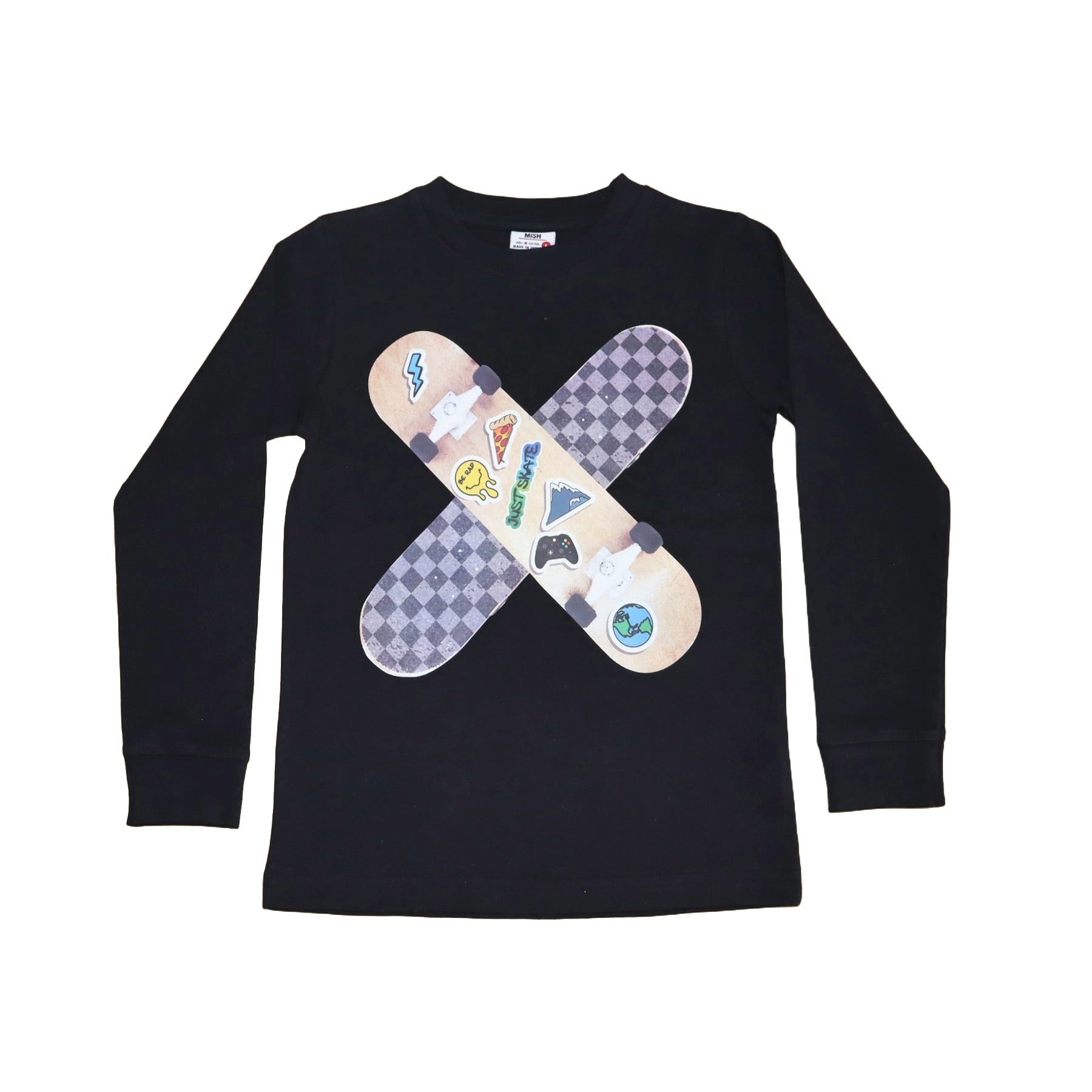 Kids Long Sleeve Tee - Cross Boards