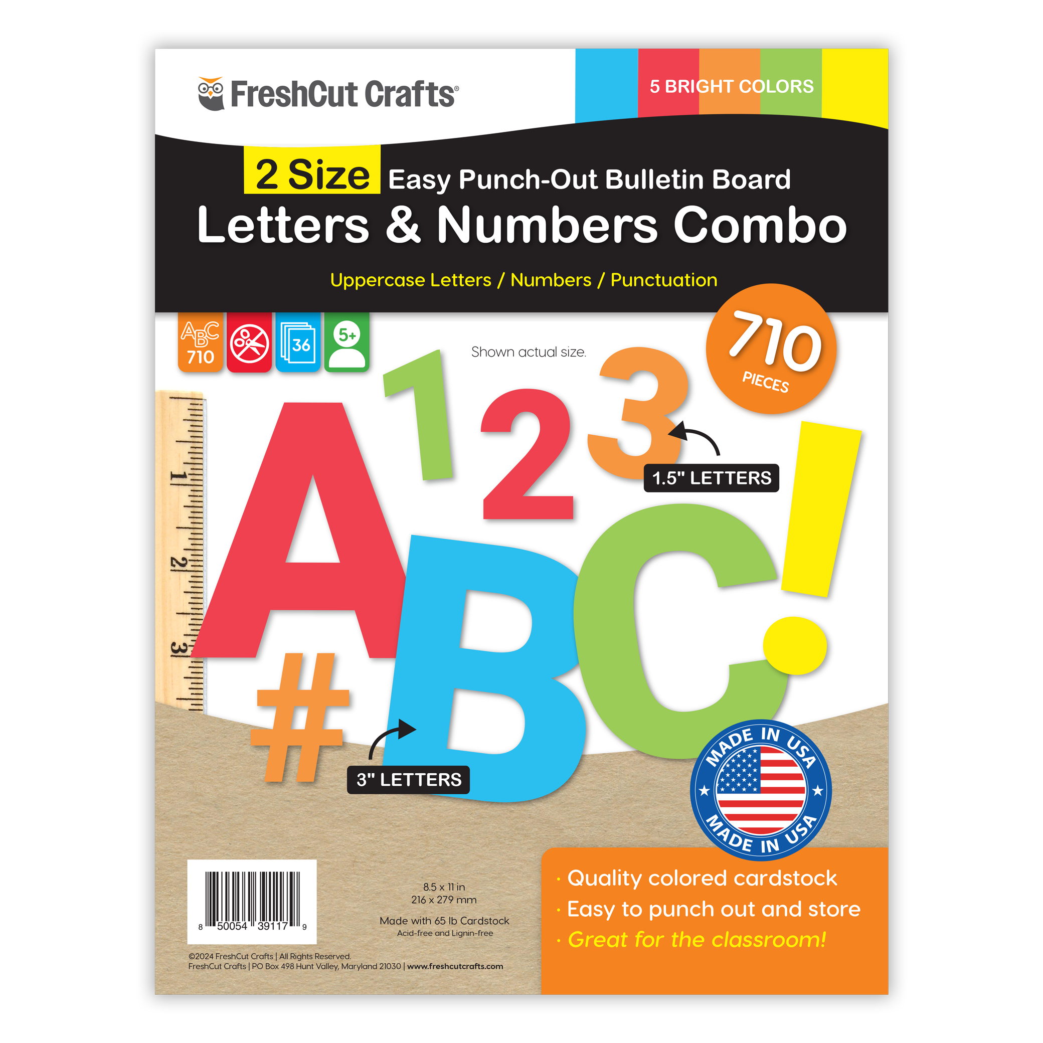 Bulletin Board Letters Combo – 2 Sizes