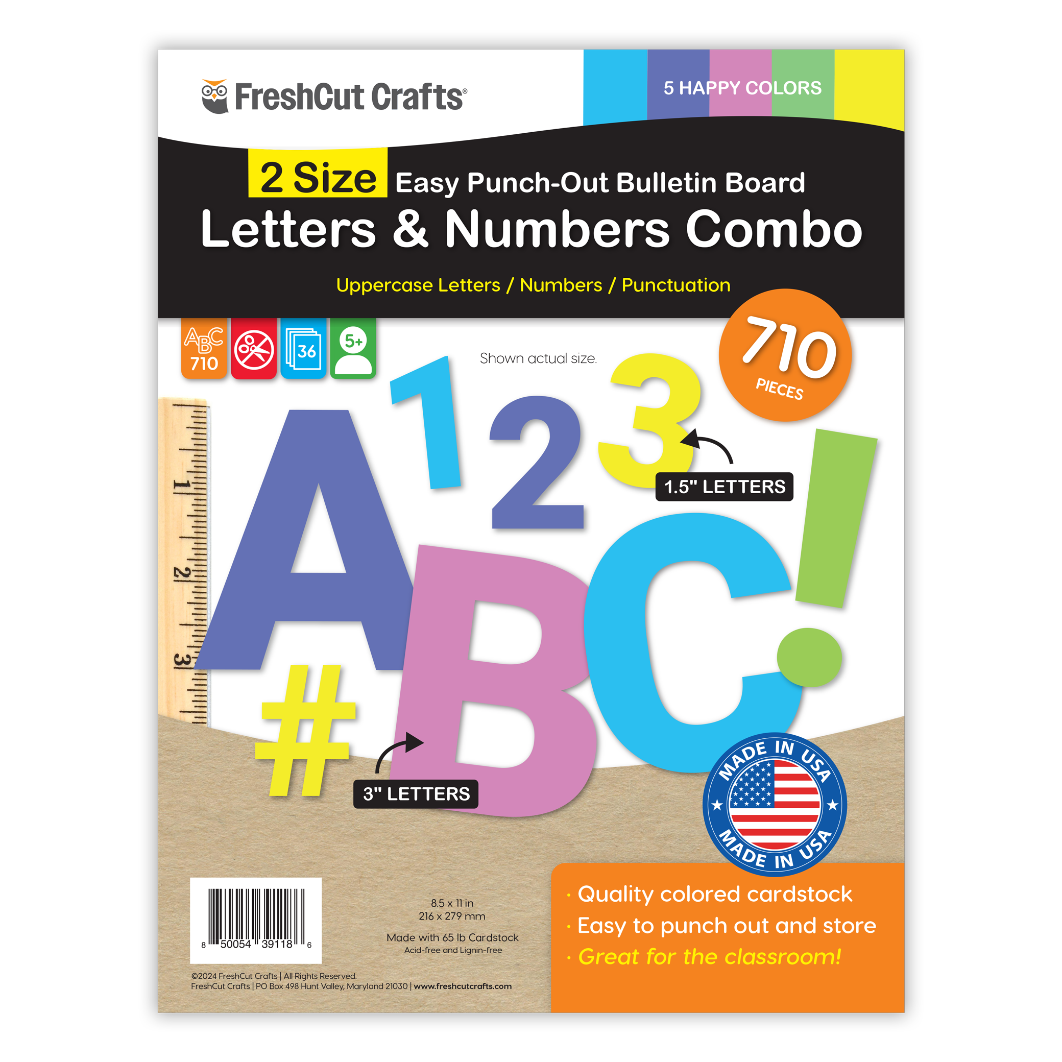 Bulletin Board Letters Combo – 2 Sizes