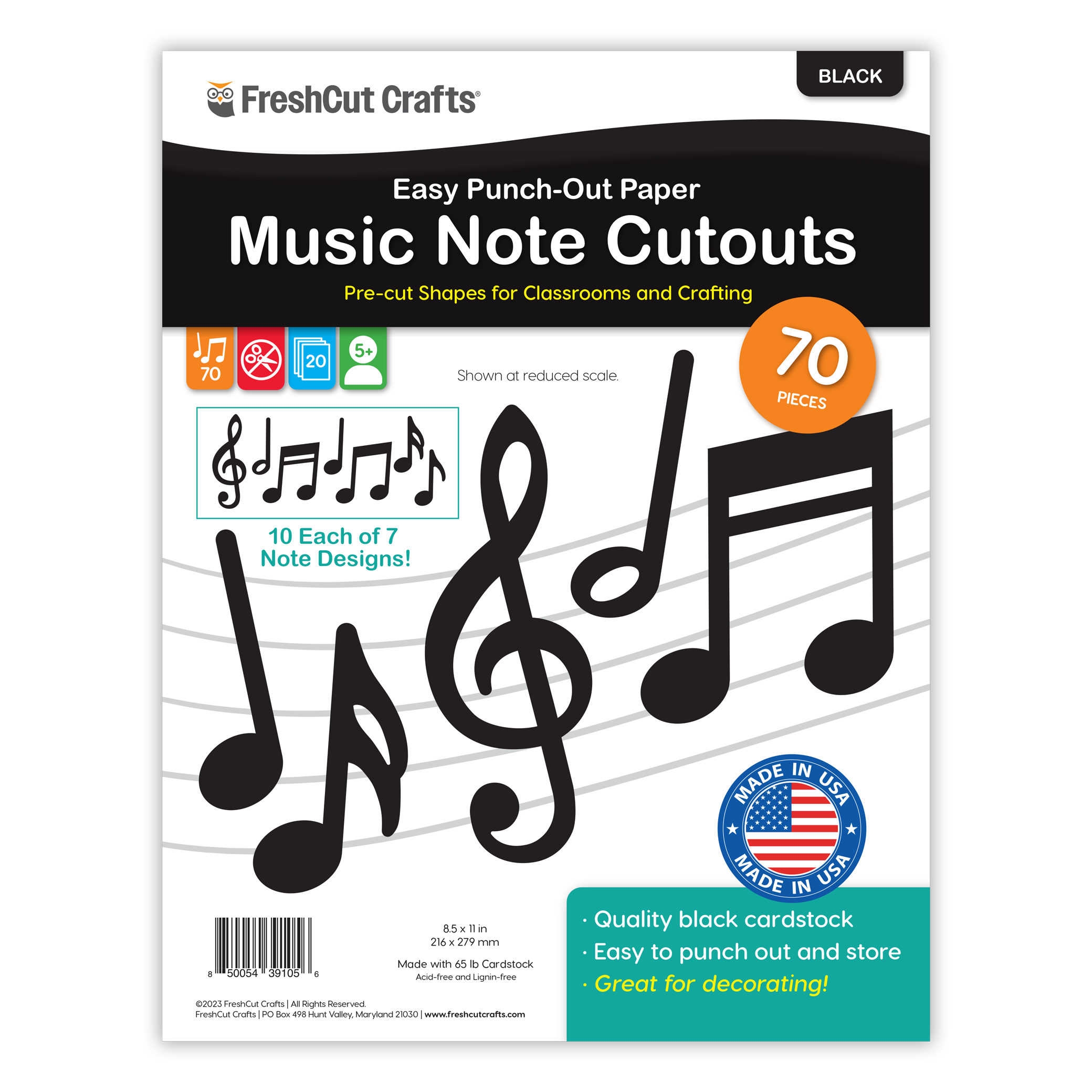 Music Notes Cutouts