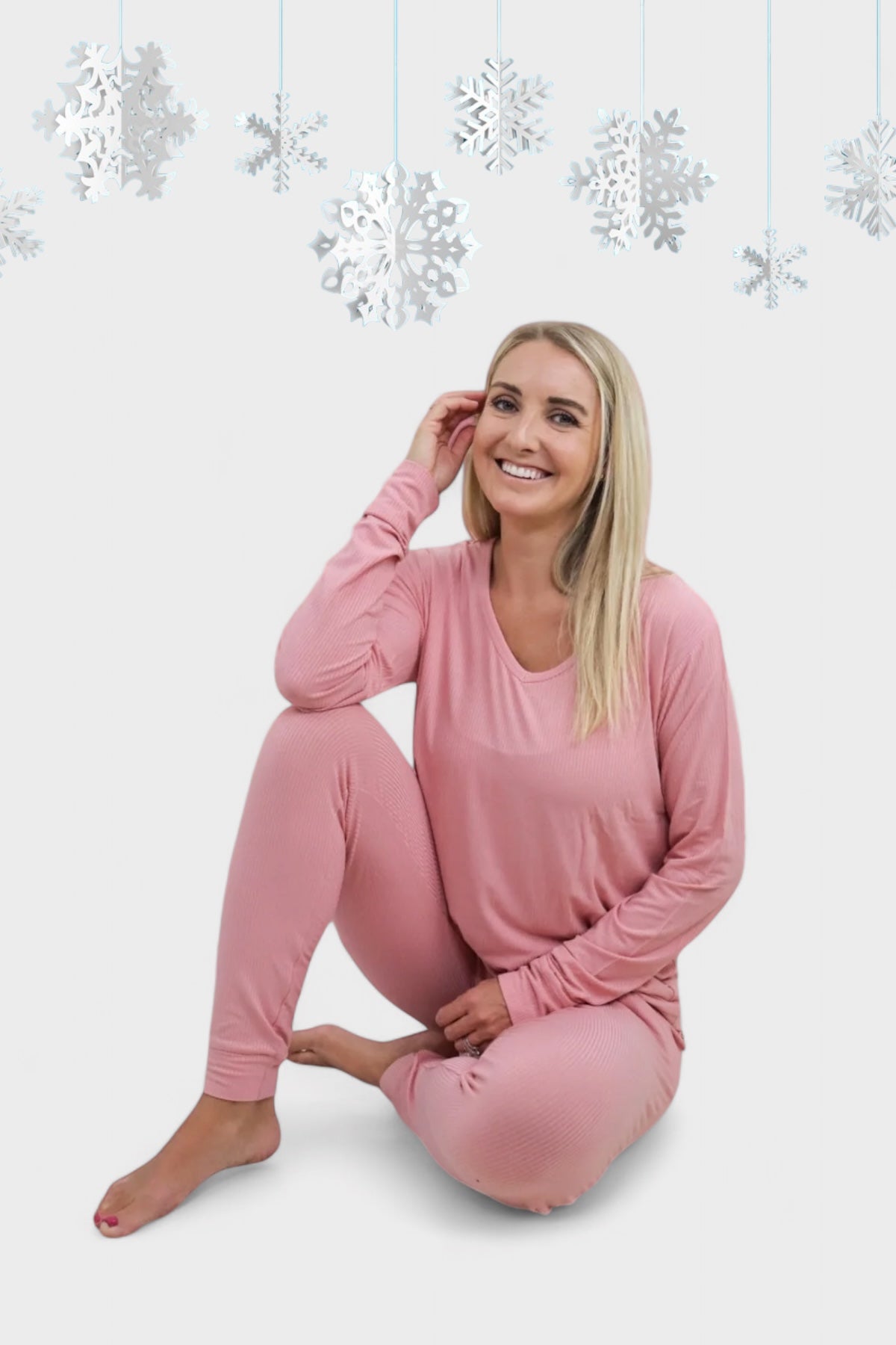 Mauve Rib Women’s Jogger Dream Set