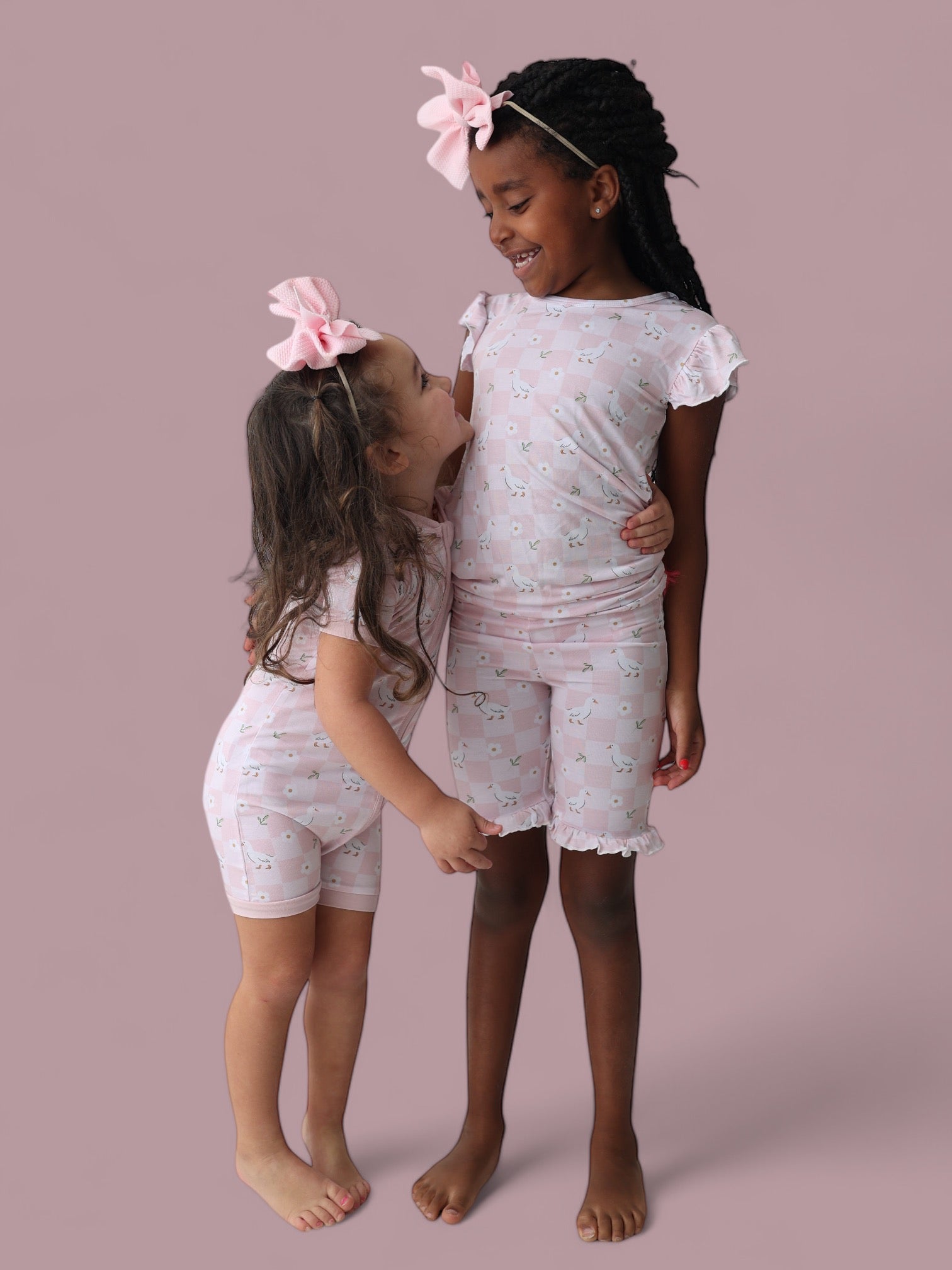 Exclusive Ducks And Daisies Dream Ruffle Short Set