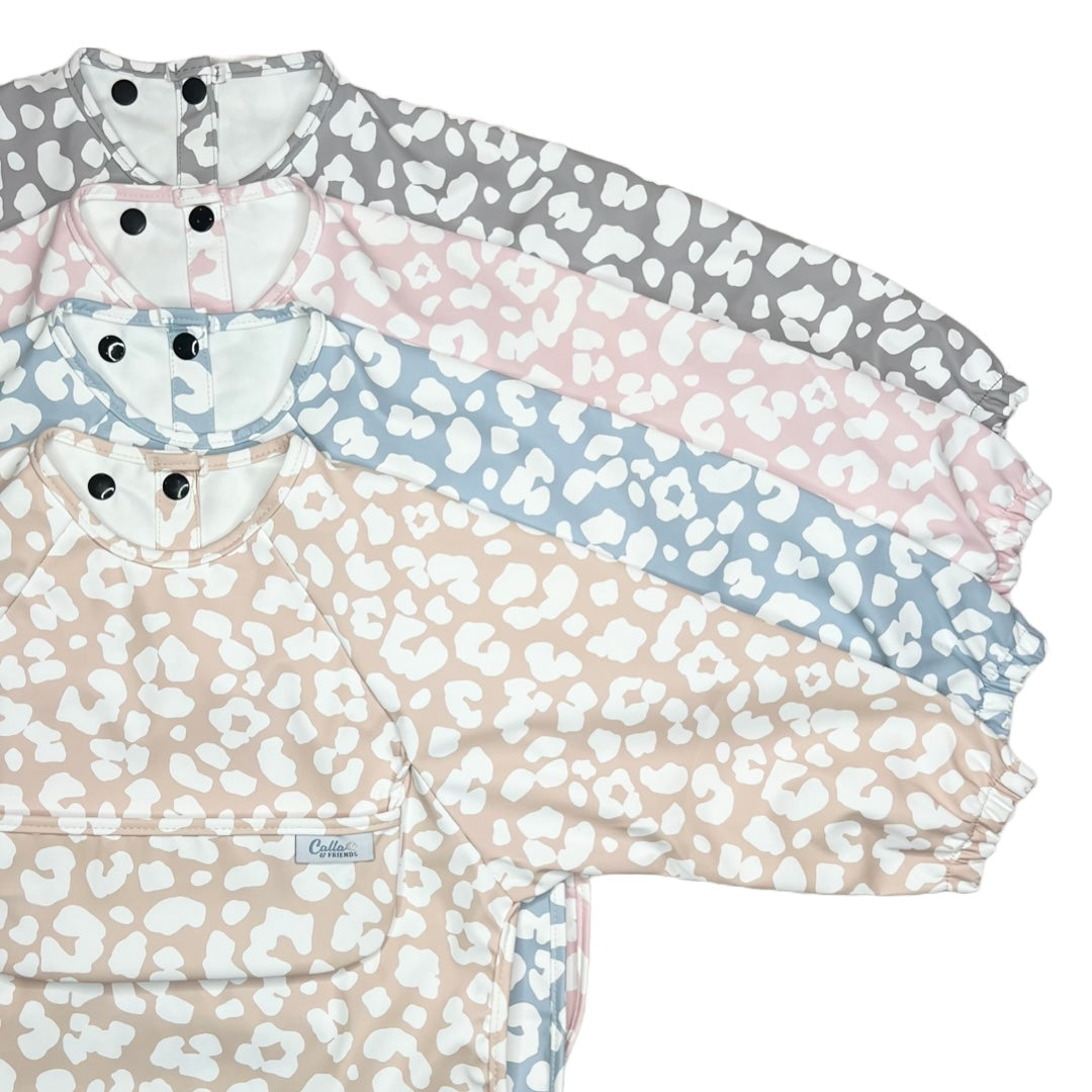 The Grayson Long Sleeve Bib - Leopard