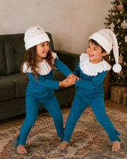 Jade Holiday Elf Pajama Costume- Christmas Gift For Kids - Cozy Cotton Stocking Stuffer