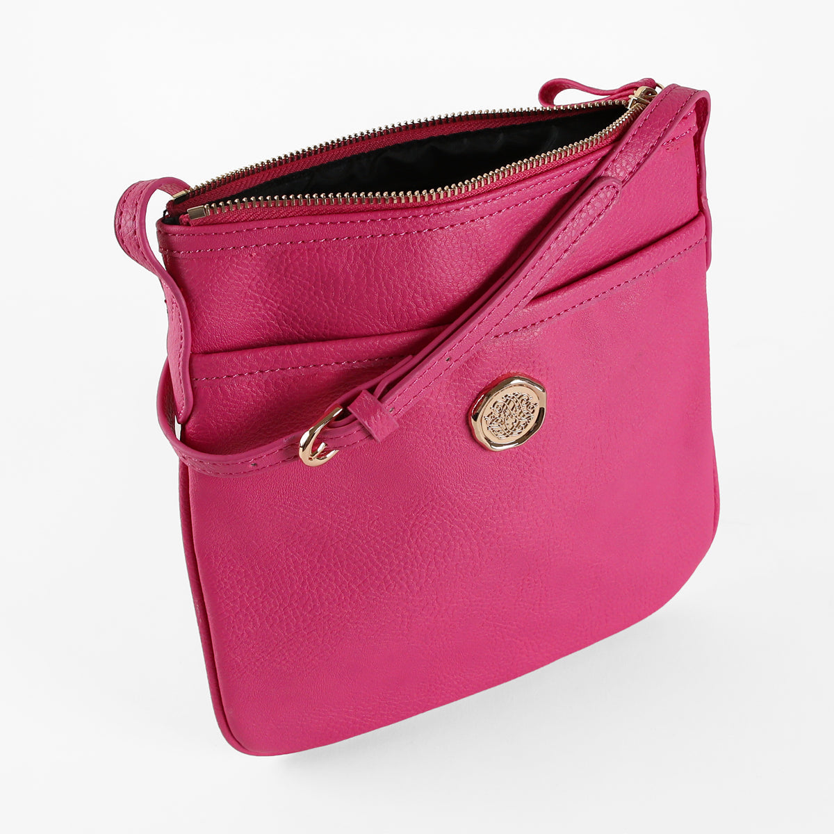 Raspberry Pink Crossbody Bag