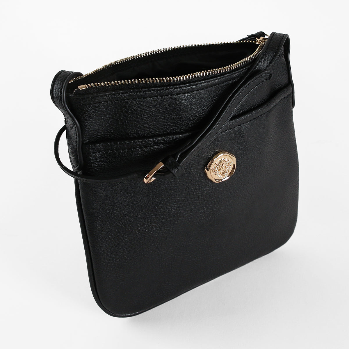 Onyx Black Crossbody Bag