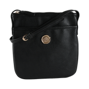 Onyx Black Crossbody Bag