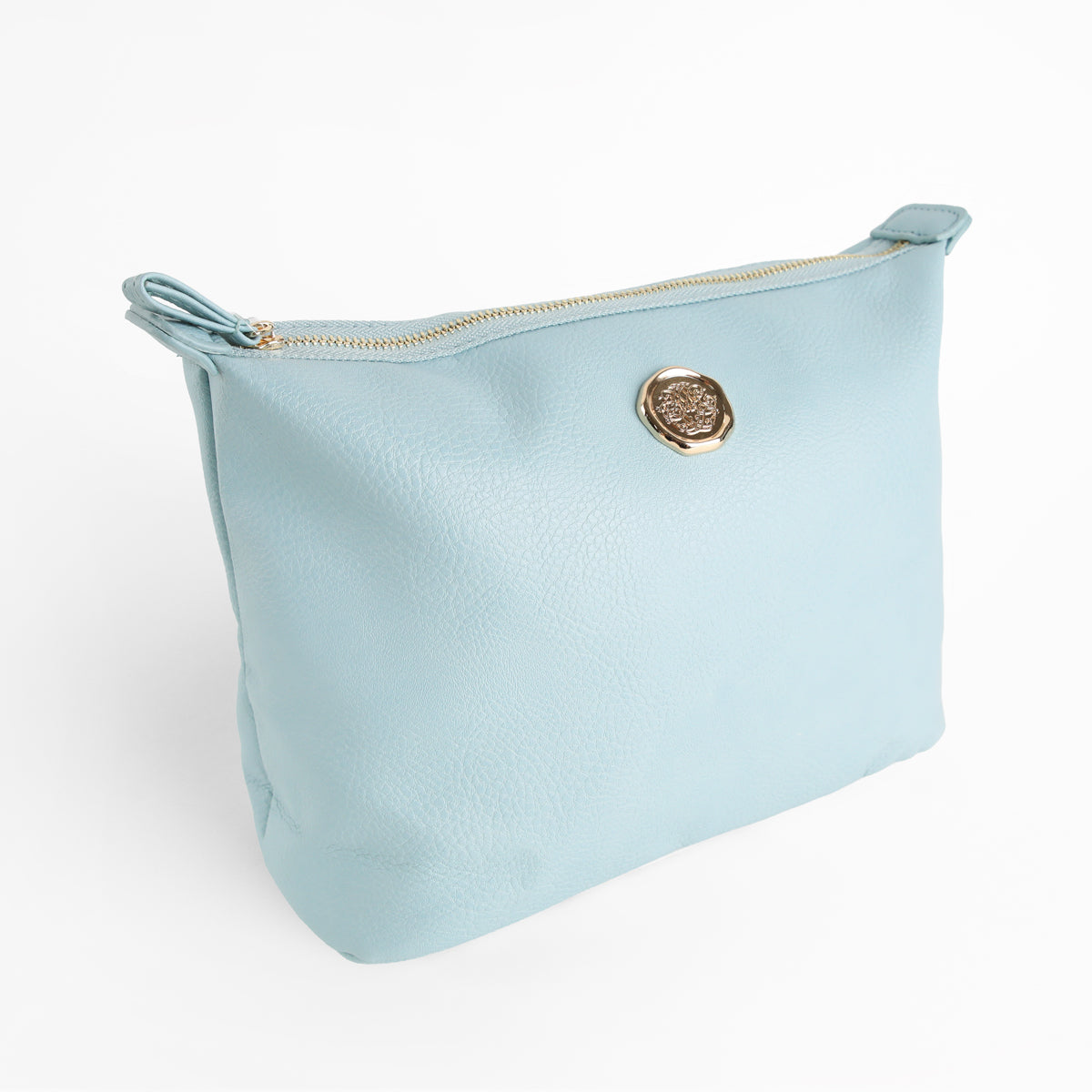 Beach Glass Blue Large Cosmetic Bag
