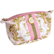 Pink Damask Small Cosmetic