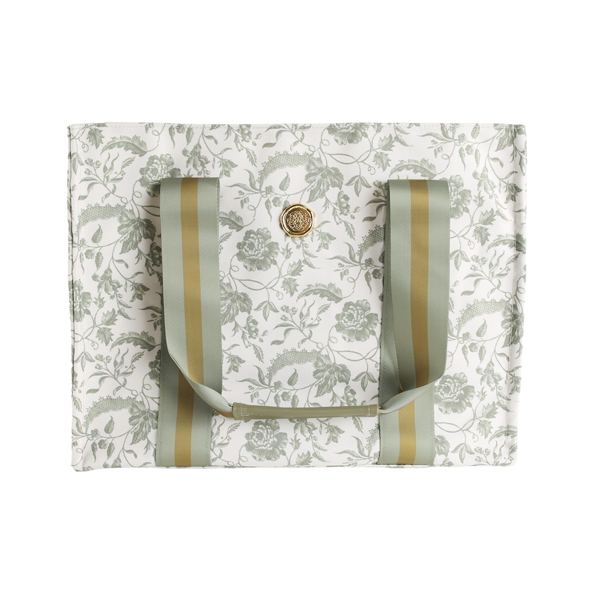 Green Climbing Rose Tote Bag