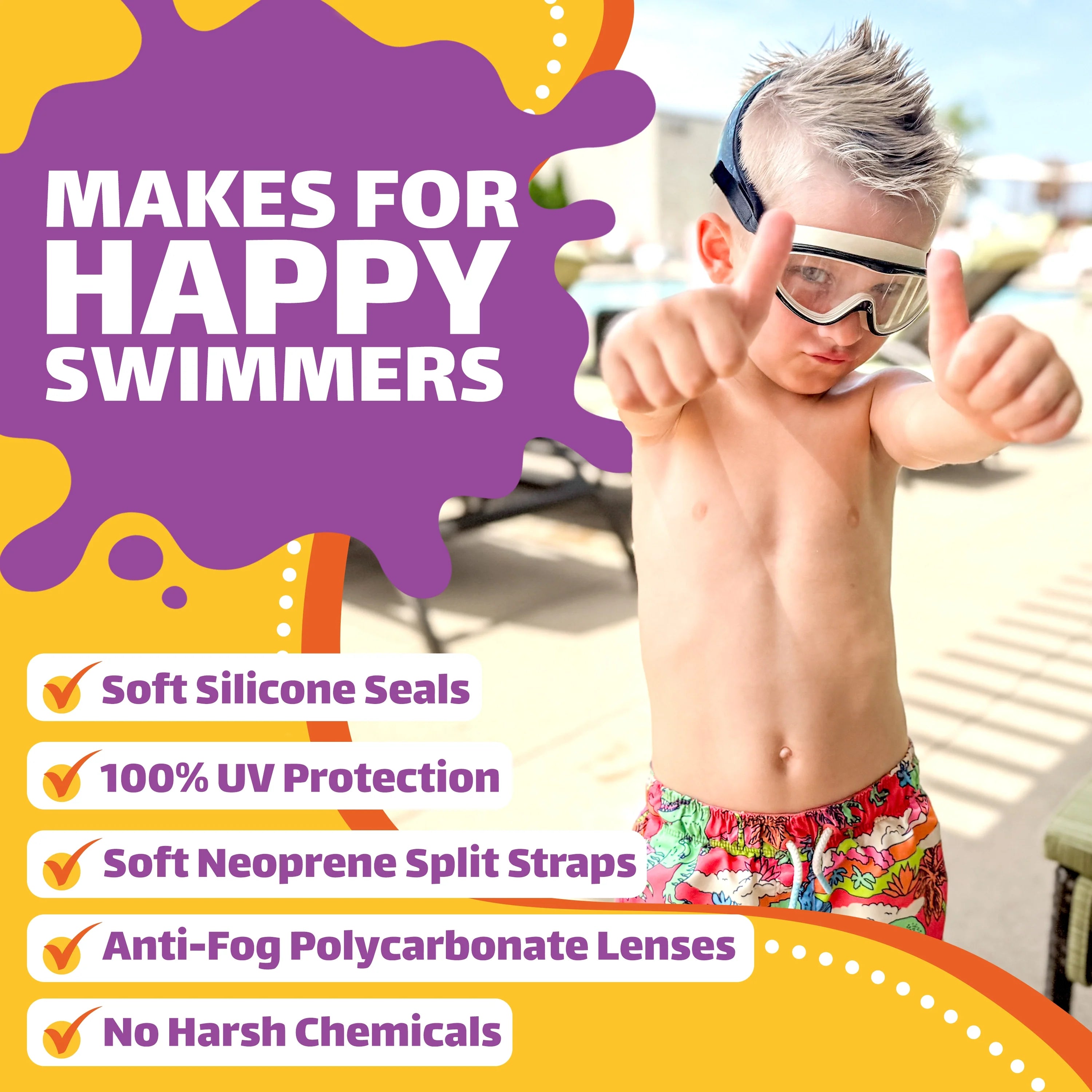Purple Navigatorz Swim Mask Ages 4-10