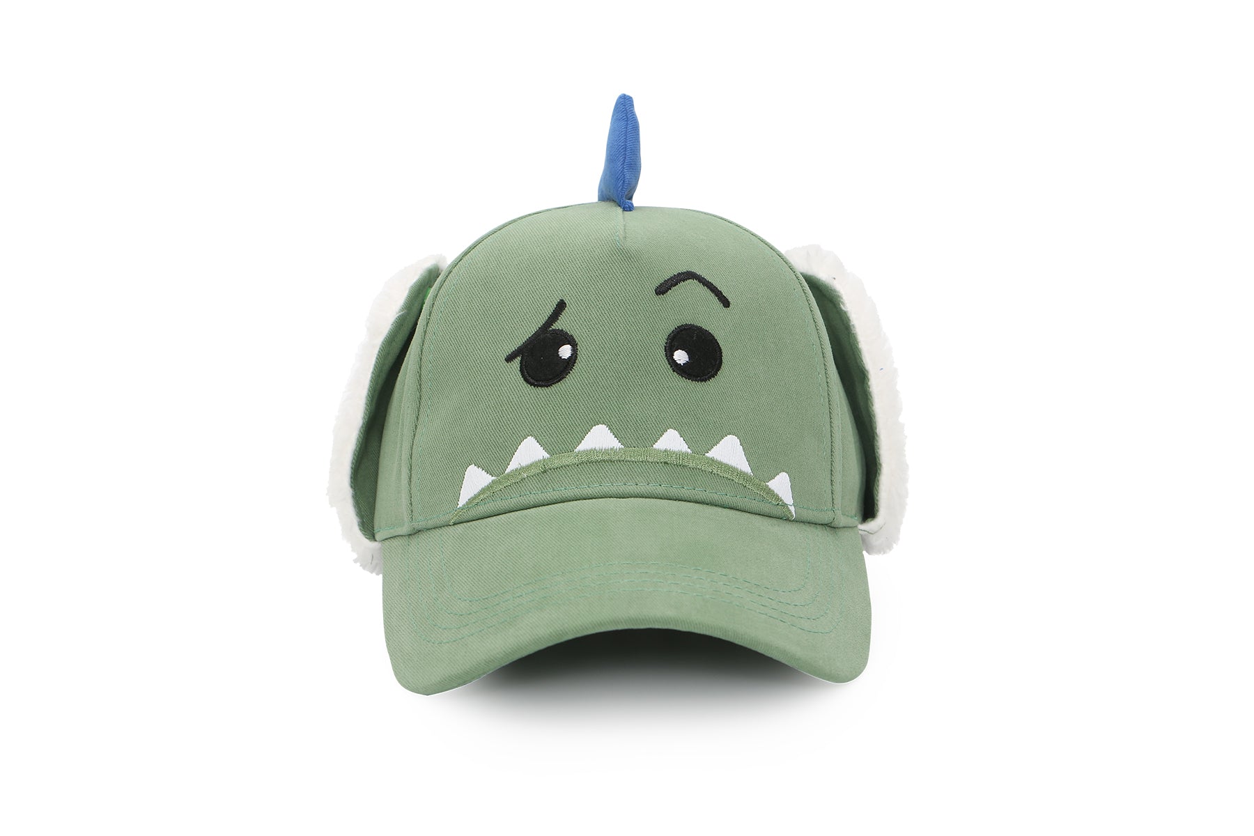 Toddler/kids 3d Winter Cap With Ear Flaps - Dinosaur