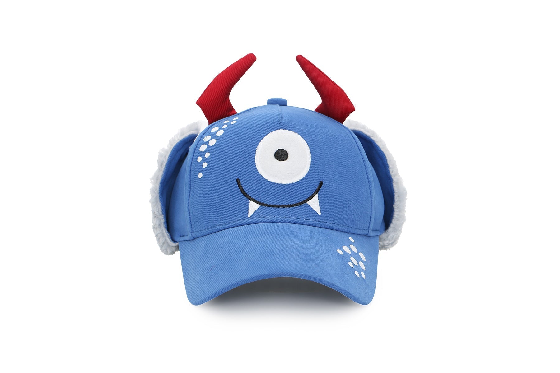 Toddler/kids 3d Winter Cap With Ear Flaps - Monster