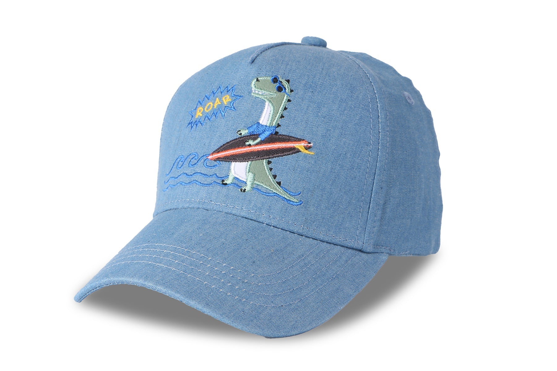 Toddler/kids Ball Cap - Surfer Dino