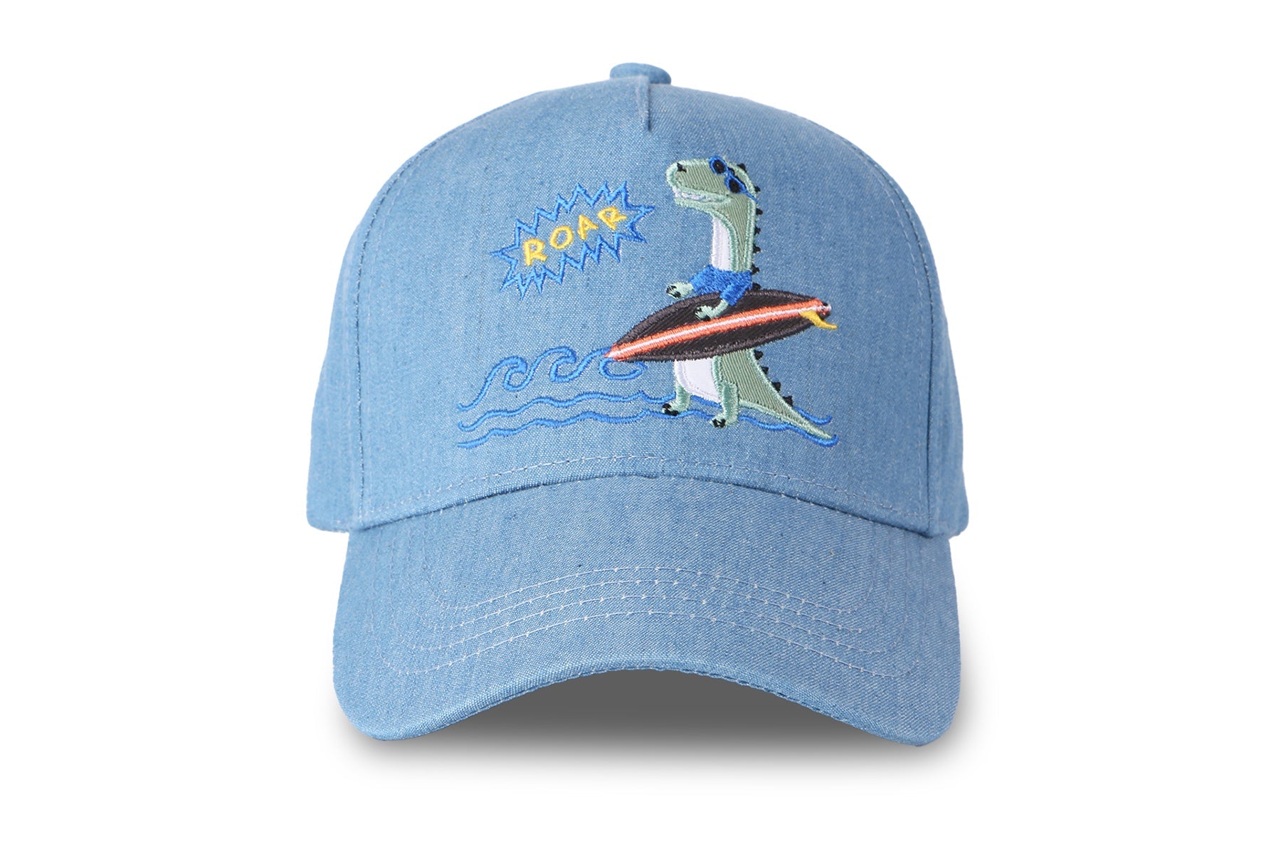 Toddler/kids Ball Cap - Surfer Dino