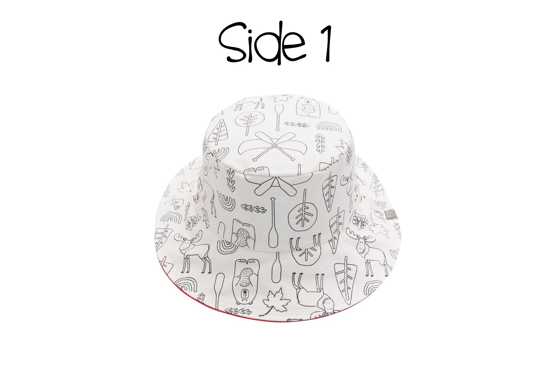 Kids Reversible Coloring Sun Hat - Bear