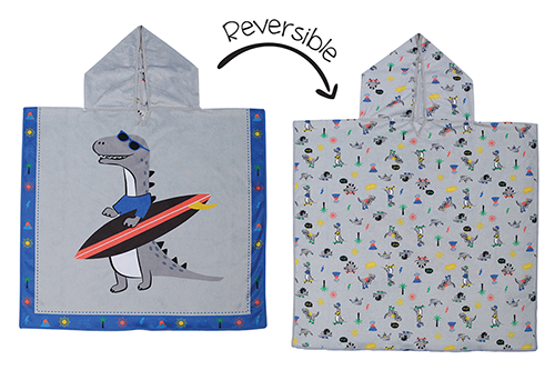 Toddler/kids Reversible Cover Up - Dino