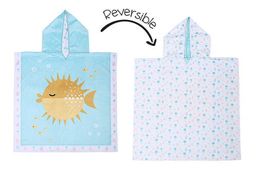 Toddler/kids Reversible Cover Up - Fish | Jellyfish