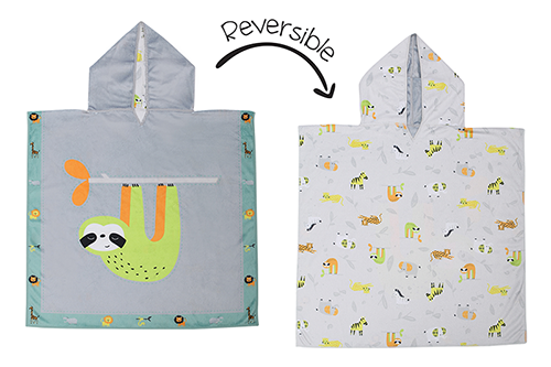 Toddler/kids Reversible Cover Up - Sloth | Zoo