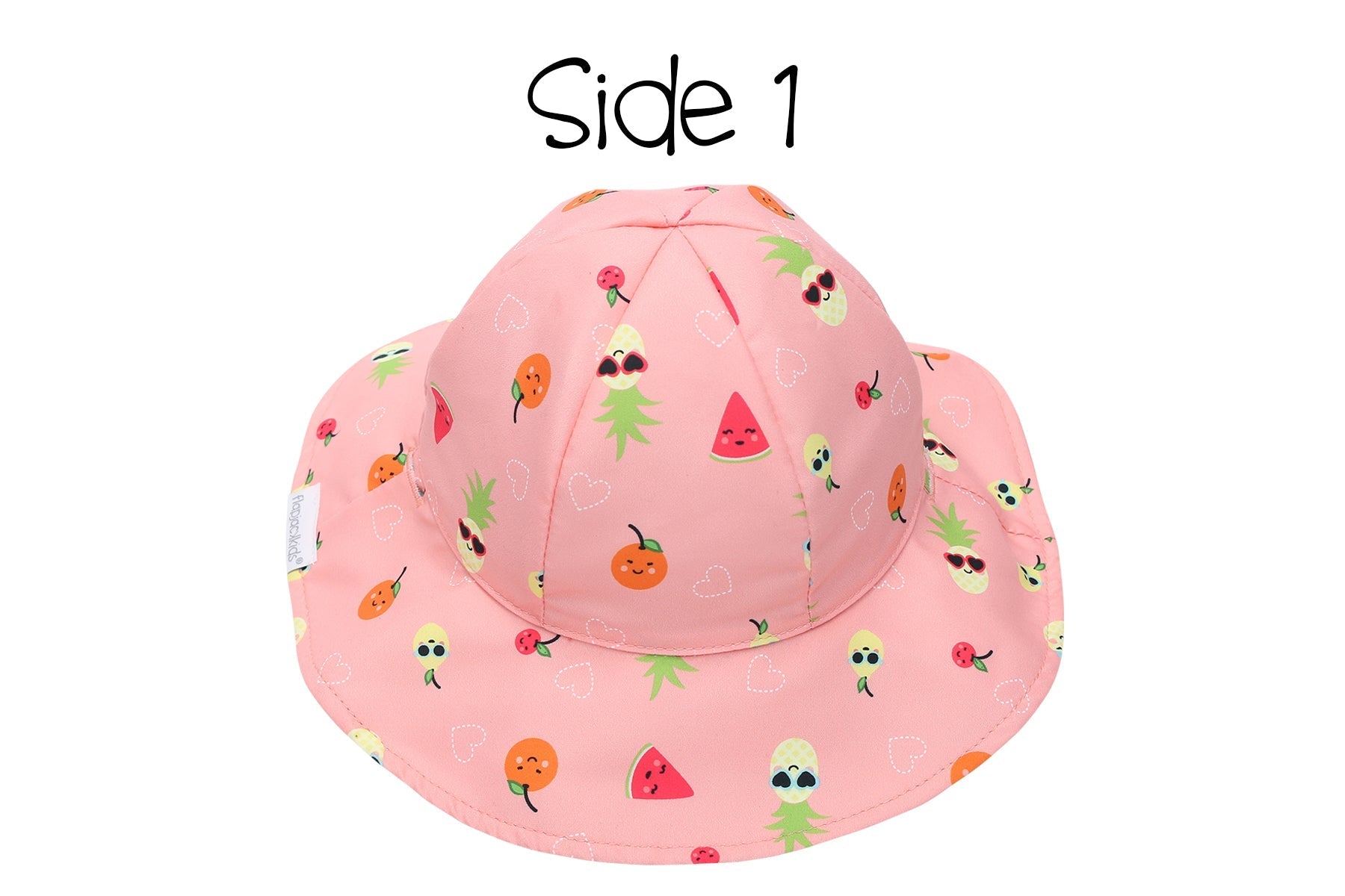 Baby/kids Reversible Patterned Sun Hat -  Flamingo | Fruit