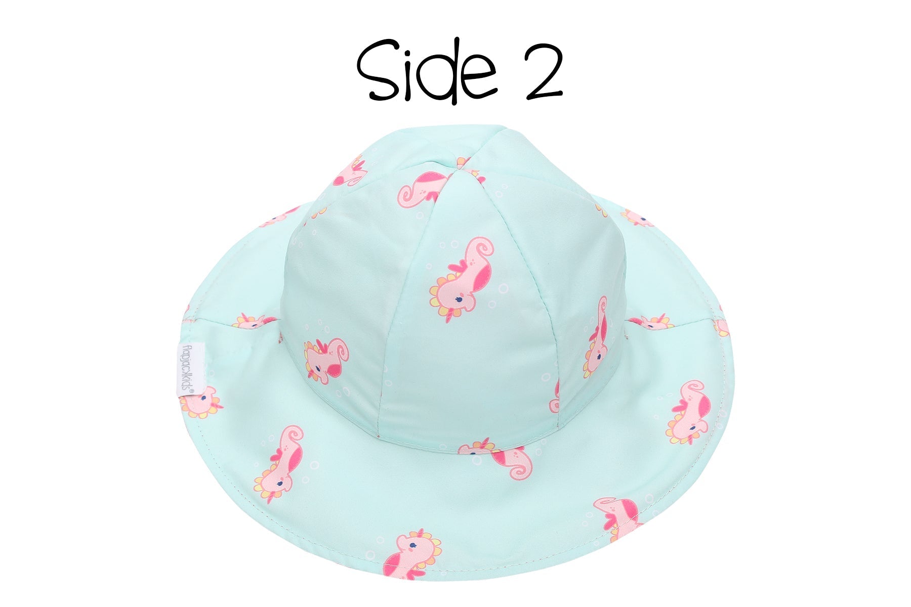 Baby/kids Reversible Patterned Sun Hat - Mermaid | Seahorse