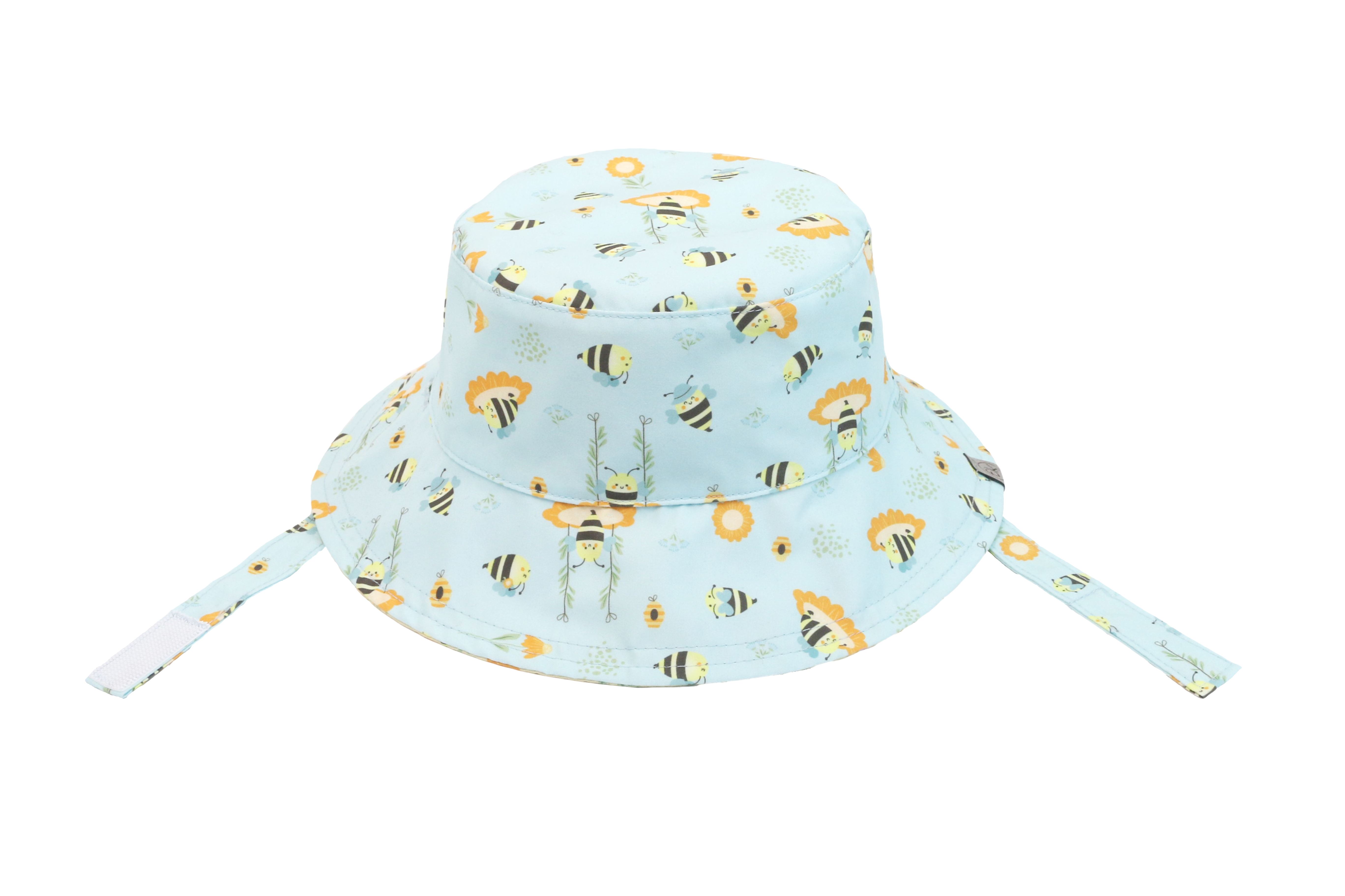 Baby/kids Reversible Patterned Sun Hat - Bees