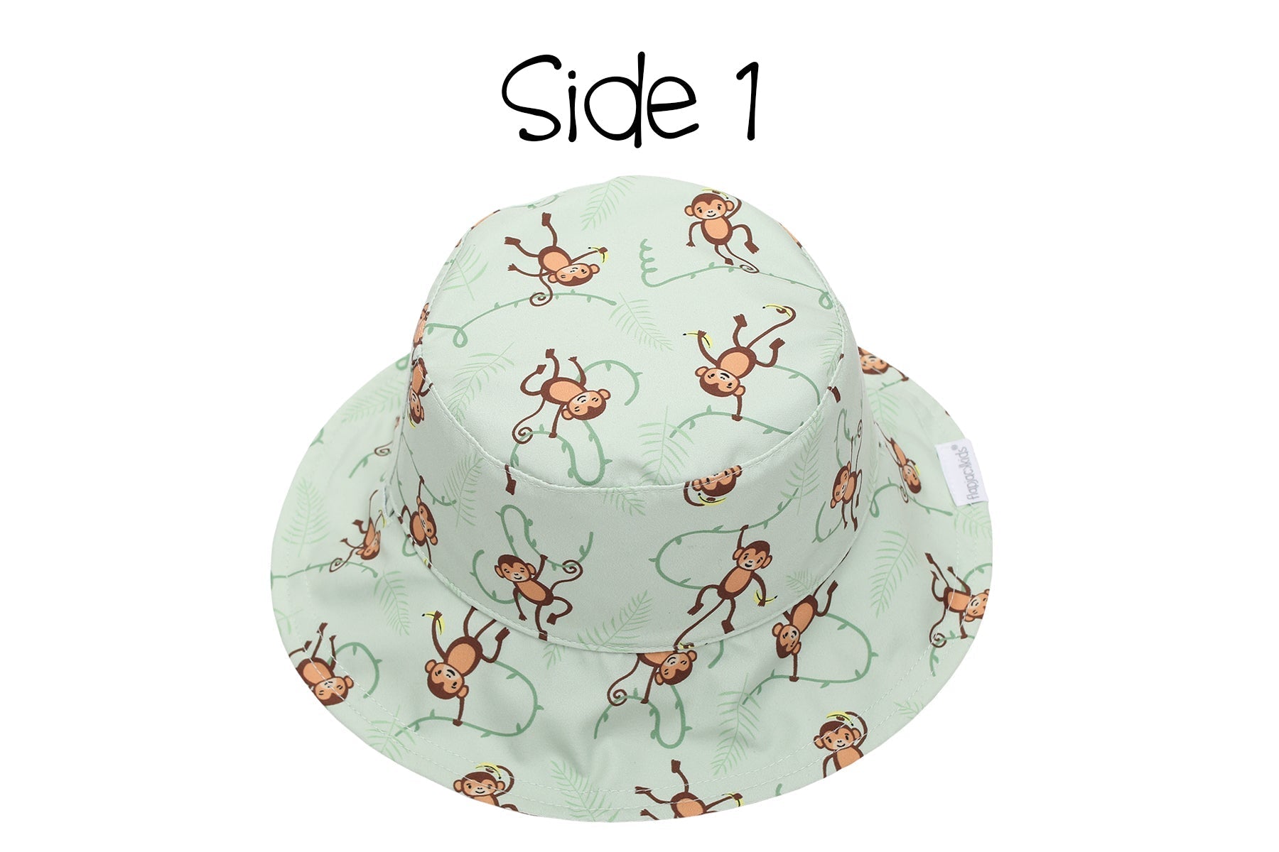 Baby/kids Reversible Patterned Sun Hat - Lion | Monkey