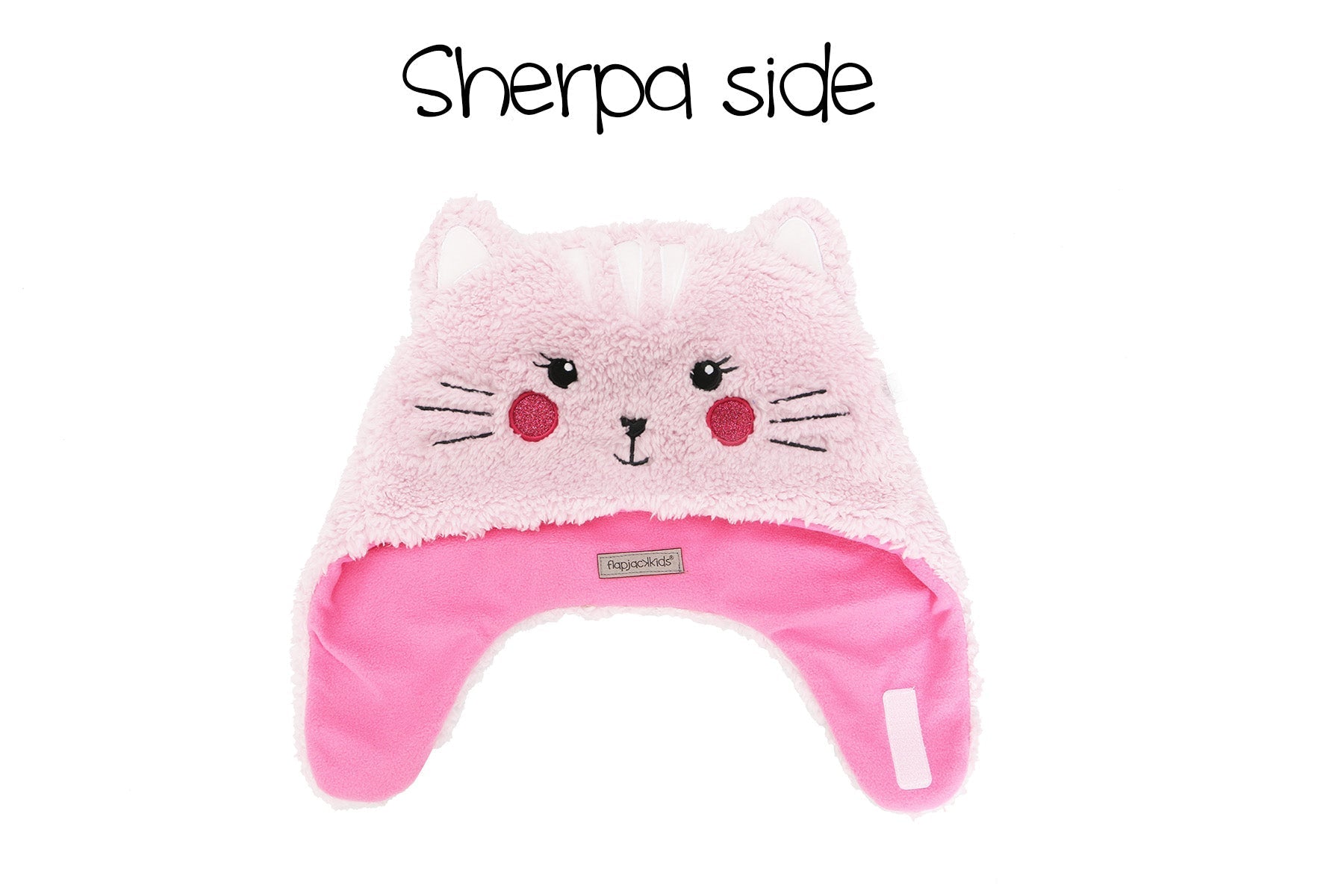 Baby/kids Reversible Sherpa Hat - Cat | Superhero