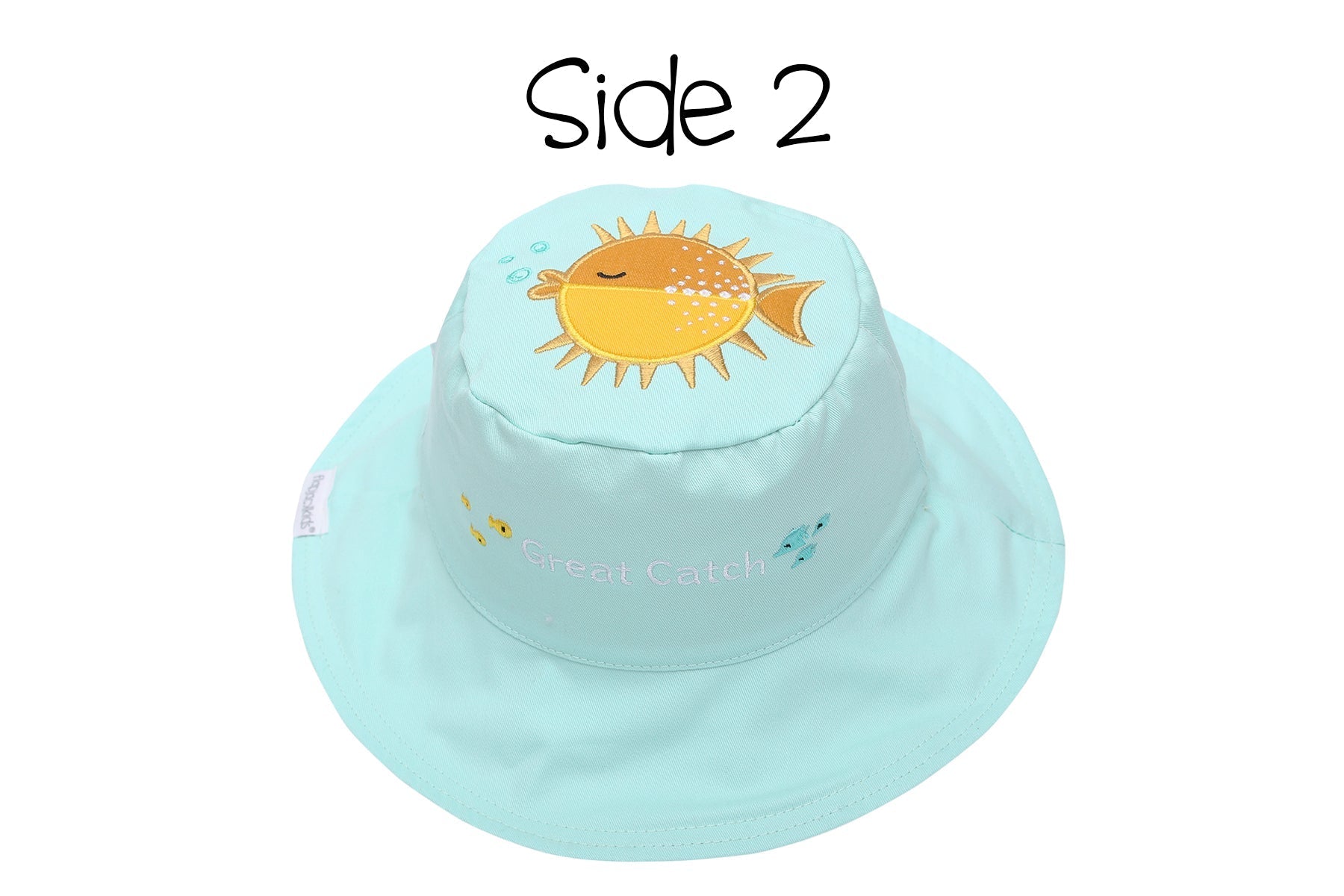 Baby/kids Reversible Sun Hat - Fish | Jellyfish