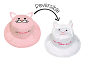 Baby/kids Reversible Sun Hat - Kitten | Lamb