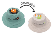 Baby/kids Reversible Sun Hat - Lion | Sloth