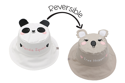 Baby/kids Reversible Sun Hat - Panda | Koala