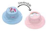 Baby/kids Reversible Sun Hat - Rainbow | Unicorn