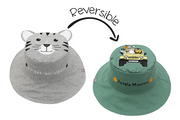 Baby/kids Reversible Sun Hat - Tiger | Safari Truck