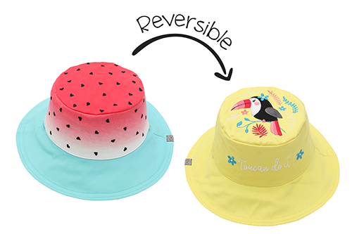 Baby/kids Reversible Sun Hat - Watermelon | Toucan