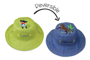 Baby/kids Reversible Sun Hat - Cowboy | Horse