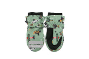 Baby/kids Water Repellent Ski Mittens - Black Bear