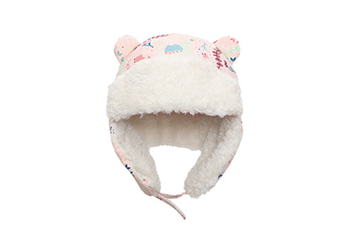 Baby/kids Water Repellent Trapper Hat - Floral