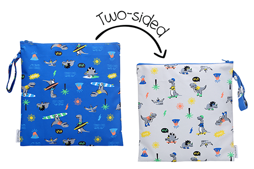 Two-sided Wet Bag - Dino