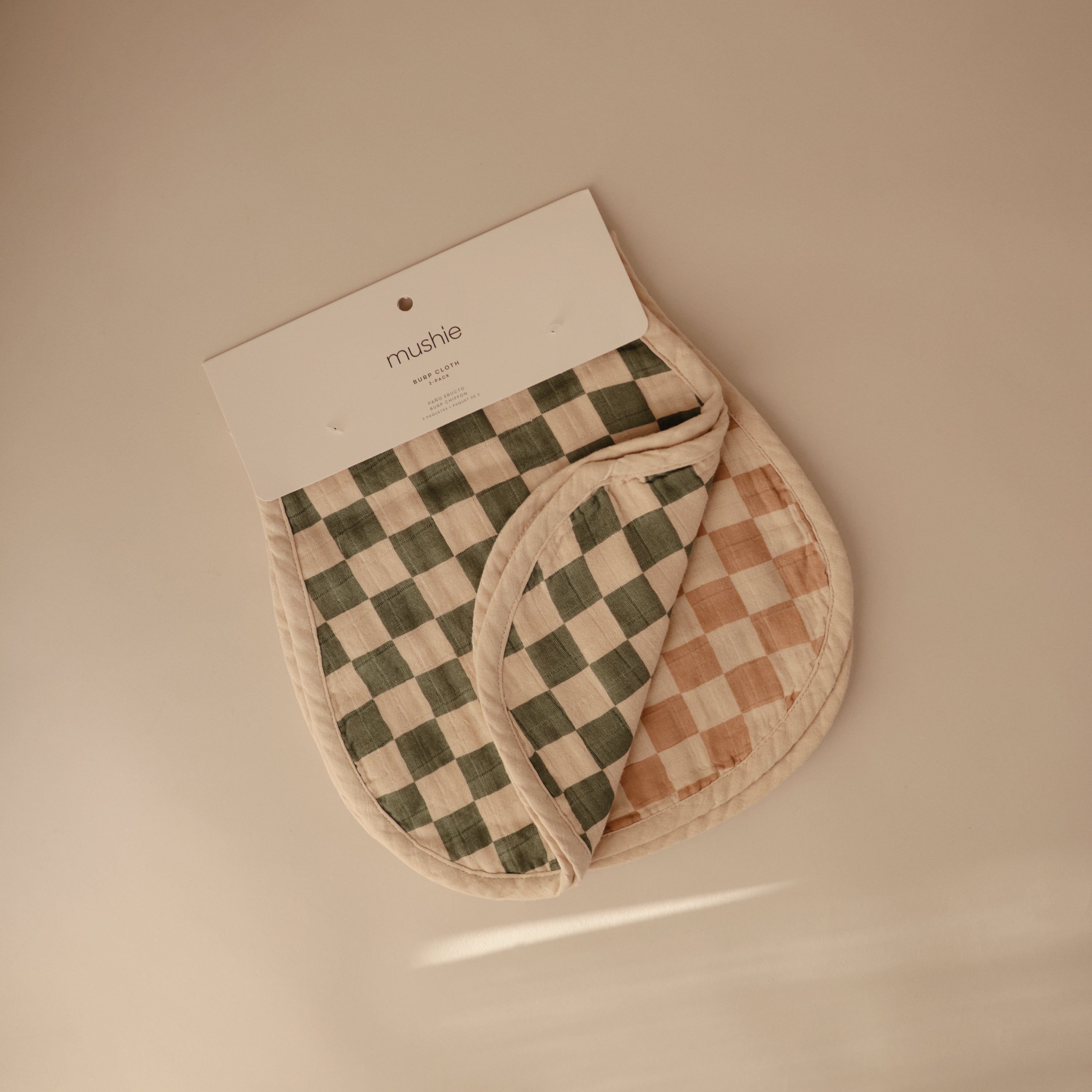 Organic Cotton Muslin Burp Cloth 2-pack