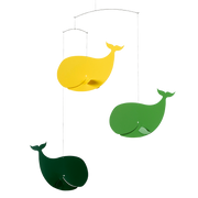 Happy Whales | Yellow & Green.