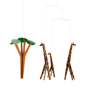 Giraffes On The Savannah.
