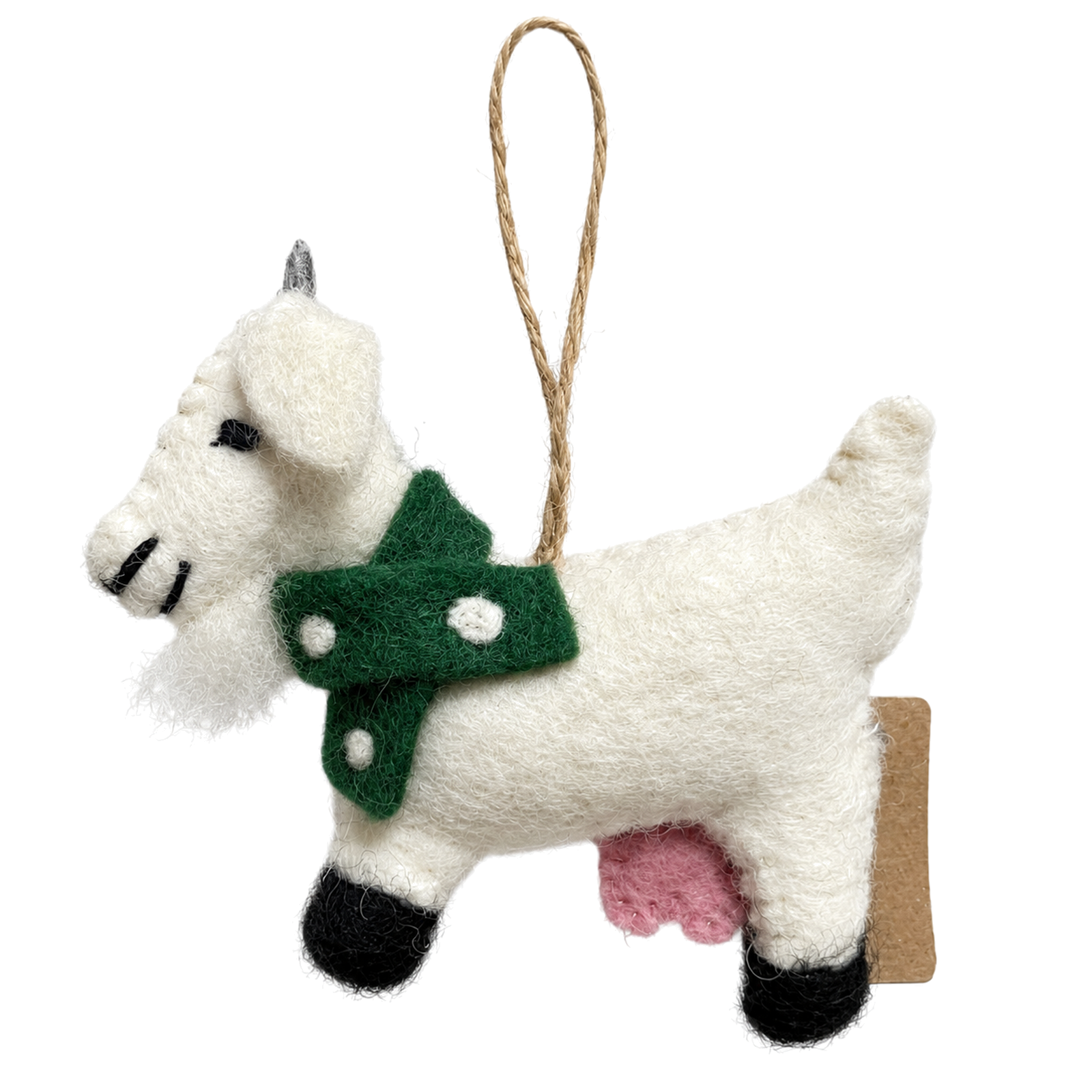 Felt Goat Ornament (assorted)