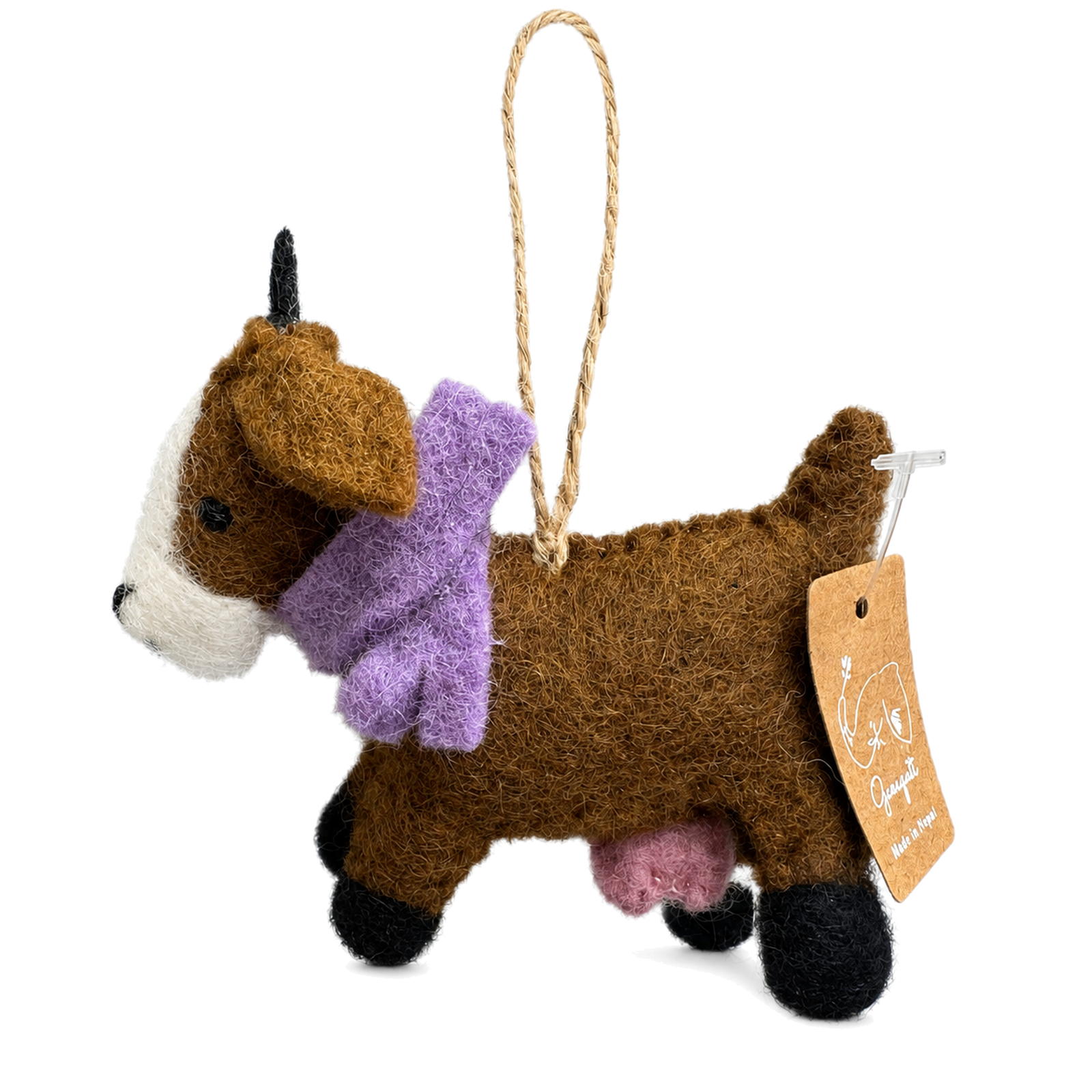 Felt Goat Ornament (assorted)
