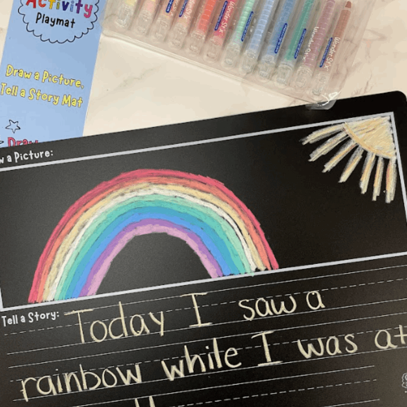 New! Reusable Activity Playmat- Draw A Picture