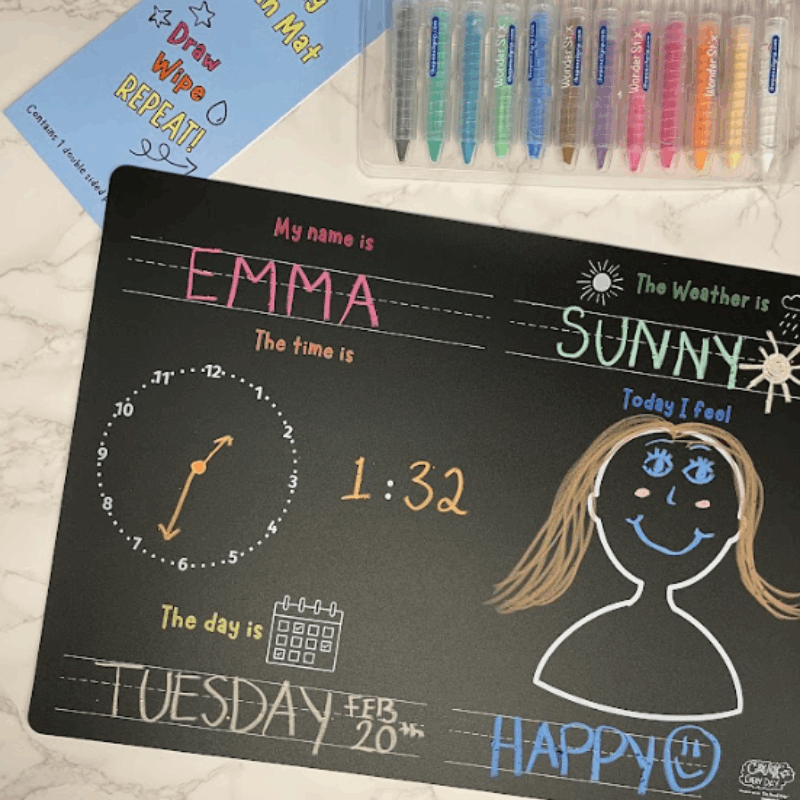 New! Activity Playmat- Fill In The Blanks